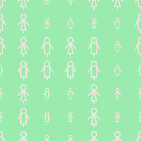 Seamless sign of male or female abstract hand drawn background, texture or backdrop. Cartoon style vector.のイラスト素材