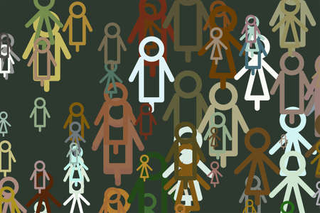 Sign of male or female illustrations background abstract, hand drawn texture. Cartoon style vector.のイラスト素材