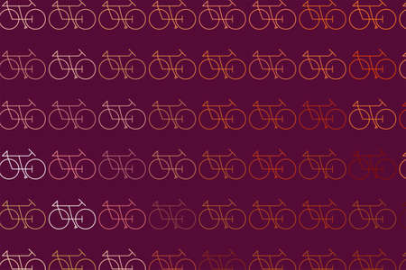 Conceptual background outline of bicycle for design catalog or texture. Cartoon style vector.のイラスト素材