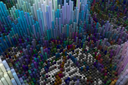 Block, geometric structure, shape composition. For web page, wallpaper, graphic design, catalog,...