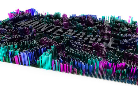 Keyword of Maintenance. Shape composition, geometric structure block, for design texture or...