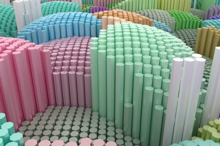 Shape composition, block, geometric structure. Decorative, illustrations. For design texture,...