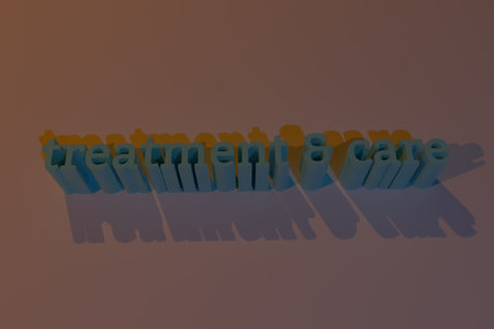 Treatment & care, cGI keywords, illustrations of typography, for graphic design, wallpapers,...