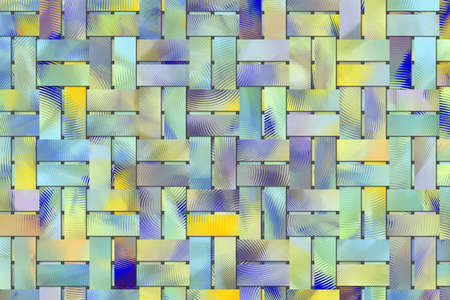 Abstract woven mat. For web page, wallpaper, graphic design, catalog, texture or background.の写真素材