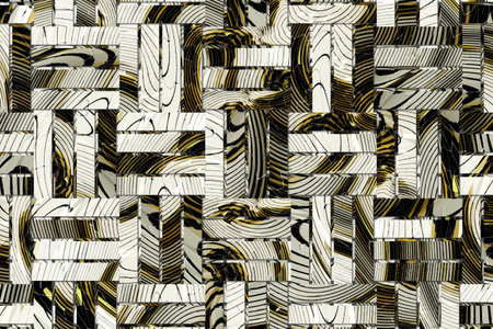 Decorative and rattan woven mat illustrations. For design texture & background.