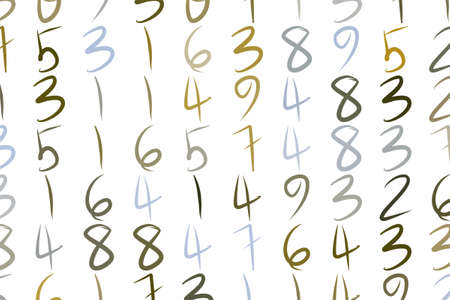 Texture background hand drawn. Abstract numbers, For graphic resource. Vector artwork.のイラスト素材