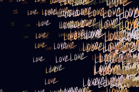 Abstract love for valentine day, celebrations or anniversary illustrations background. Vector artwork.のイラスト素材