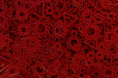 Background abstract, bunch of triangle & star view from top CGI geometric, for design & graphic...