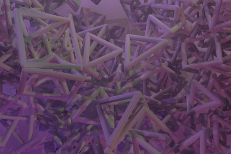 Flying, inter-locked, bunch of triangle or square, concepture geometric. For web page, wallpaper,...