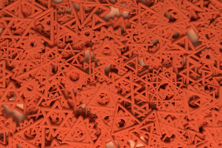 Background abstract, bunch of triangle & star view from top CGI geometric, for design & graphic...