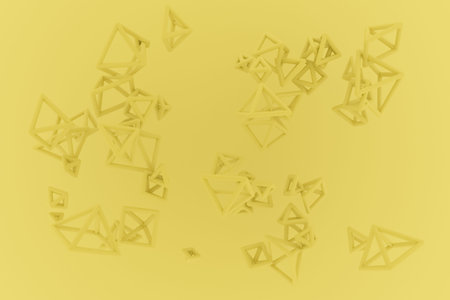 Concepture geometric, flying, inter-locked, bunch of triangle or square. Decorative, illustrations....