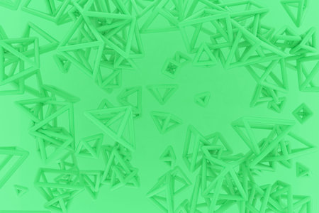 Flying, inter-locked, bunch of triangle or square, concepture geometric. For web page, wallpaper,...