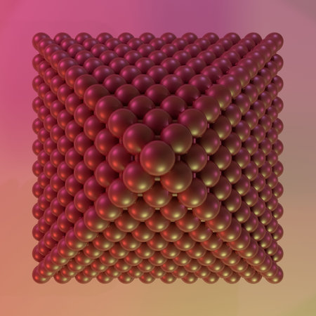 Sphere geometric, inter-locked pyramids, molecule style concepture. Decorative, illustrations. For...