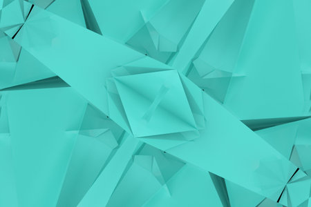 CGI, backdrop, random geometric. For illustrations design, texture or background. 3D render.