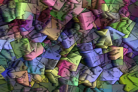 Colorful grunge or rough illustrations background abstract, overlay filter effect texture.の写真素材