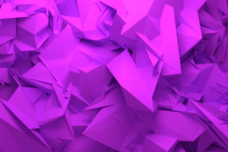 Background abstract, random geometric backdrop CGI, for design & graphic resource. 3D render.の写真素材