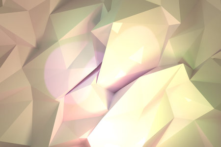 CGI, backdrop, random geometric. For illustrations design, texture or background. 3D render.