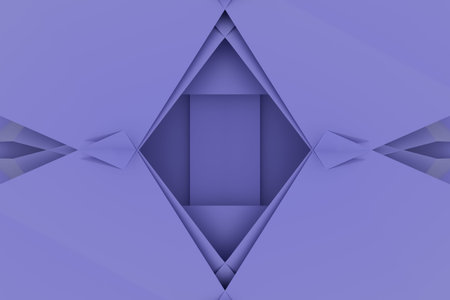 CGI, random geometric backdrop, for design texture or title background. 3D render.