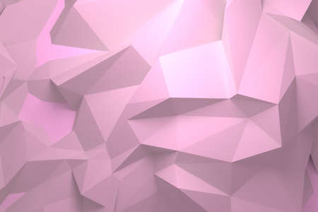 Backdrop, random geometric, CGI. For graphic design, catalog, texture or background. 3D render.の写真素材