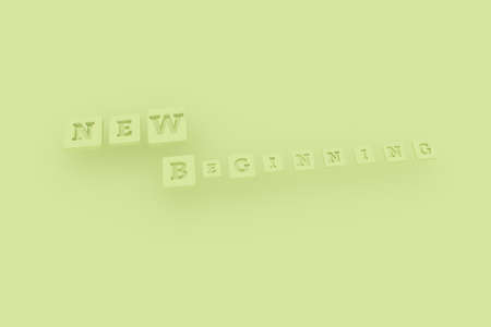 New Beginning, happy keyword. Graphic resource, texture or background, for web page or design.の写真素材