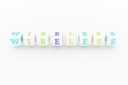 Wireless, ict keyword. Graphic resource, texture or background, for web page or design.