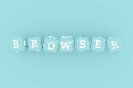 Browser computer ICT keyword. Graphic resource, texture or background, for web page or design.の写真素材