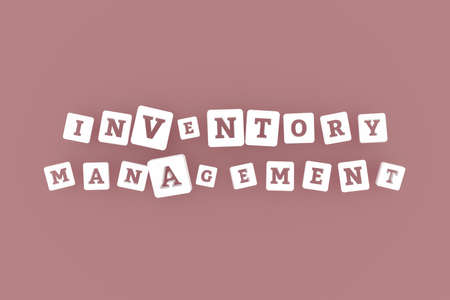 Inventory Management, business keyword. Graphic resource, texture or background, for web page or design.の写真素材