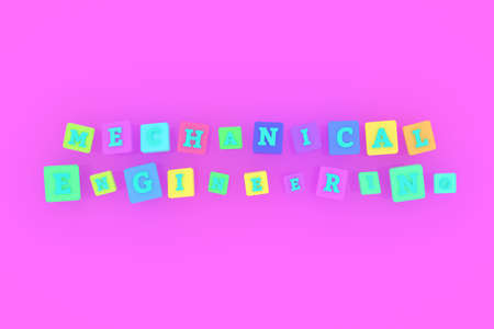 Mechanical Engineering, learning keyword. Graphic resource, texture or background, for web page or design.の写真素材
