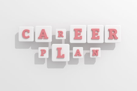 Career Plan, business keyword. Graphic resource, texture or background, for web page or design.