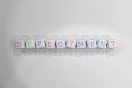 Deployment computer ICT keyword. Graphic resource, texture or background, for web page or design.の写真素材