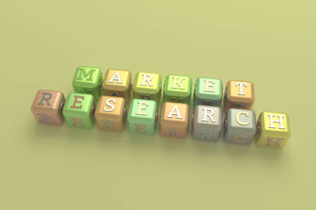 Market Research, marketing keyword. Graphic resource, texture or background, for web page or design.の写真素材