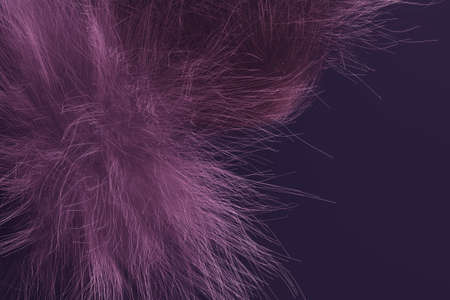 Abstract of fur, dreamy & artistic look background. Closeup, 3D rendering & illustration. Good for book, magazine, catalog cover & design.の写真素材