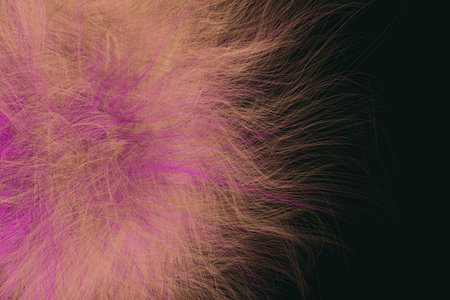 Abstract of fur, dreamy & artistic look background. Closeup, 3D rendering & illustration. Good for book, magazine, catalog cover & design.の写真素材