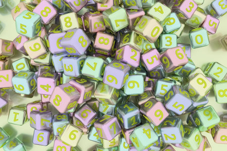 Background abstract, bunch of number character symbol or sign CGI geometric, for design & graphic...