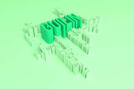 Guilin, city travel destination keyword words cloud. For web page or design, as graphic resource, texture or background. 3D rendering.の写真素材