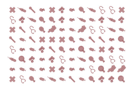 Icons style of hospital or medical care. Sign or symbols design collection of Medicine and Health...