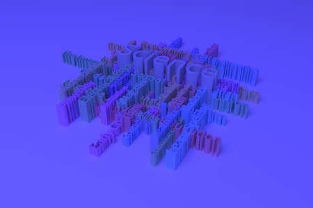 Science, learning, education keyword words cloud. As graphic resource, texture or background. 3D rendering.の写真素材