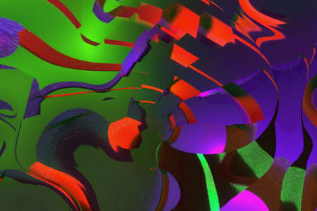 Dreamy look, motion blur style, abstract and artistic, graphic illustration, background or backdrop.の写真素材