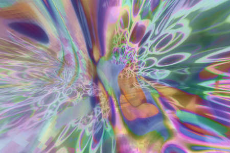 Decorative and dreamlike dreamy and surreal illustrations. For design texture & background.の写真素材