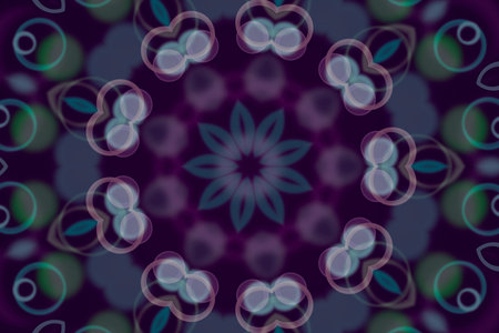 Abstract kaleidoscope illustrations background,dreamy style. Colorful