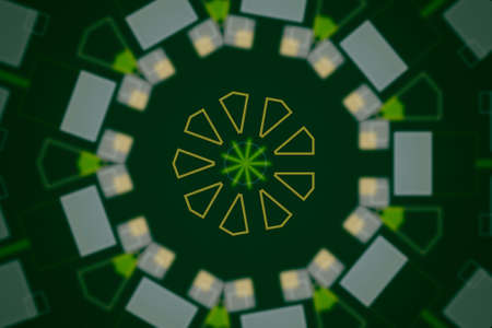 Background for web page, graphic design, catalog or texture, dreamy style kaleidoscope. Colorfulの写真素材