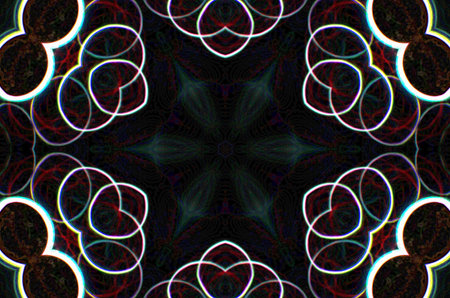 Virtual kaleidoscope mandala patterns,  Graphic resources, dreamy style, abstract texture or...