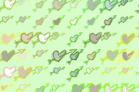 Love for valentine day abstract, hand drawn texture, backdrop or background. Vector artwork.のイラスト素材