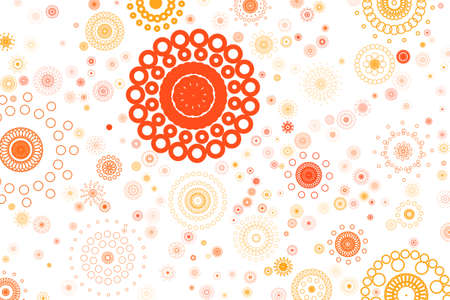 Abstract geometric pattern, colorful & artistic shapes for graphic design, catalog, illustration, graphic resources or background. Vector artwork.のイラスト素材