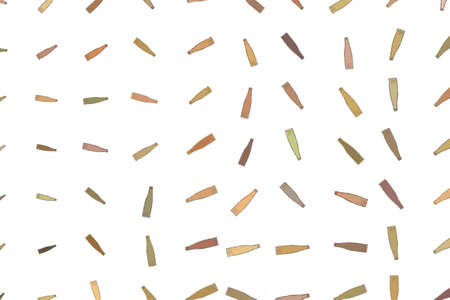 Background for web page, graphic design, catalog or texture, hand drawn bottle. Vector artwork.のイラスト素材