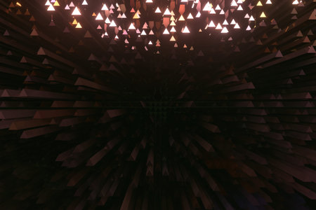 Colorful shapes geometric, illustrations, for graphic design, wallpapers, booklets. 3D render.