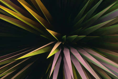 Colorful shapes geometric, illustrations, for graphic design, wallpapers, booklets. 3D render.の写真素材