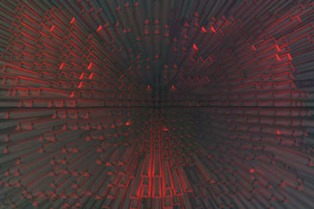 Geometric, colorful shapes. For illustrations design, texture or background. 3D render.の写真素材