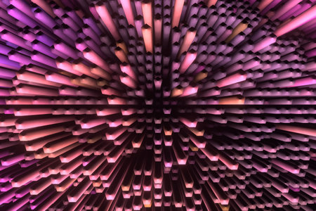 Geometric, colorful shapes. For graphic design, catalog, texture or background. 3D render.