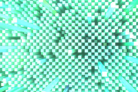 Geometric, colorful shapes. For illustrations design, texture or background. 3D render.の写真素材